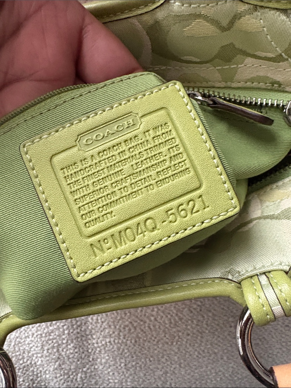 Coach Limited Edition 2004 Light Green Ladybug 🐞 Signature Tote - Picture 10 of 10